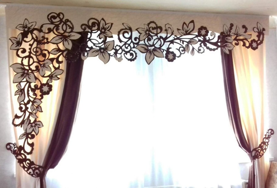 Узорный ламбрекен