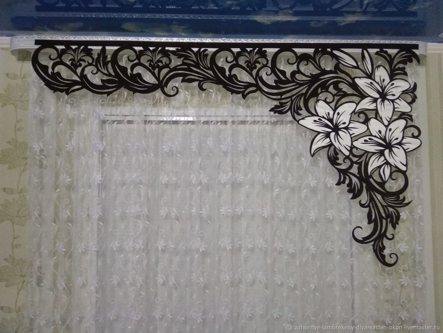 Резные ажурные ламбрекены
