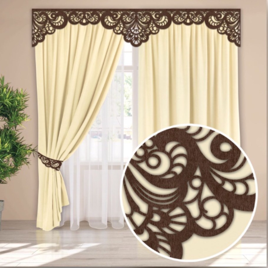 Резные ажурные ламбрекены
