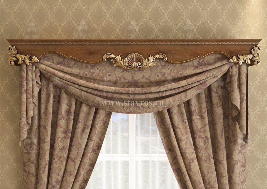 Камея ажурный ламбрекен