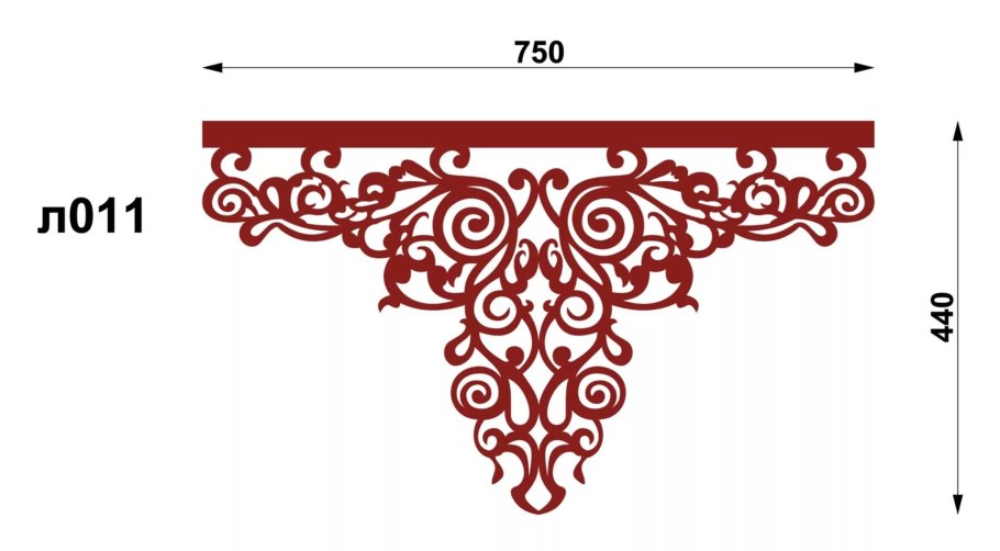 Ажурный ламбрекен