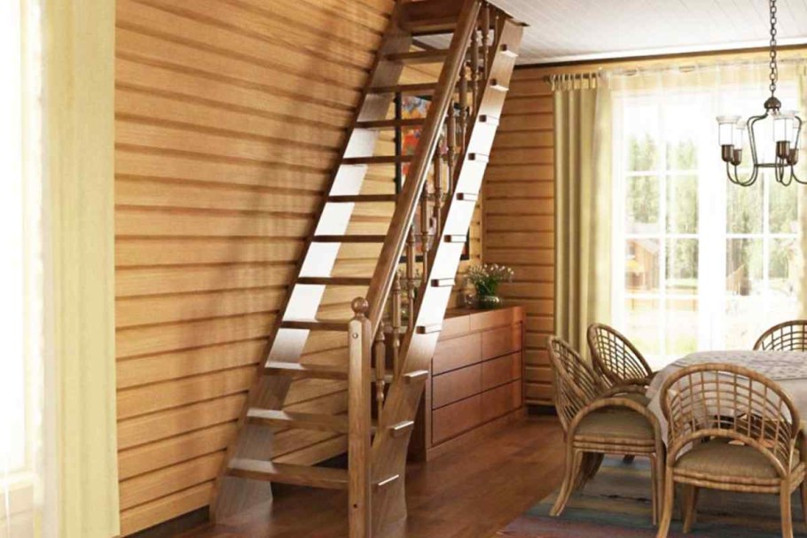 Лестница лс-10у сосна