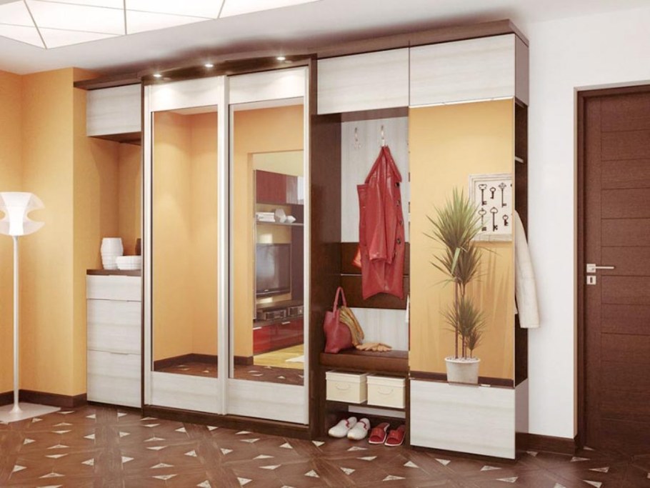 Нестандартные шкафы в прихожую