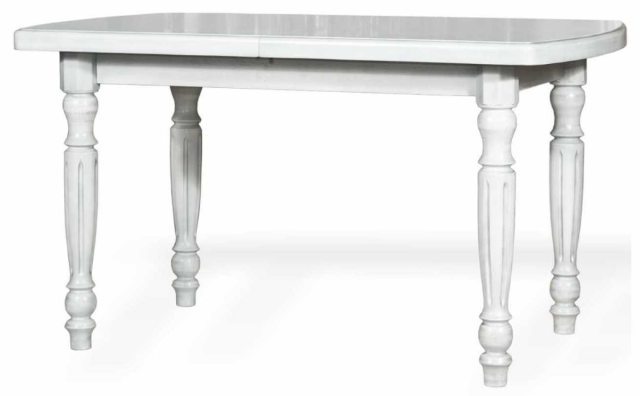 Стол раздвижной 1200(1550)*800 полуовал, №5-НК(А), белый, Майя мебель