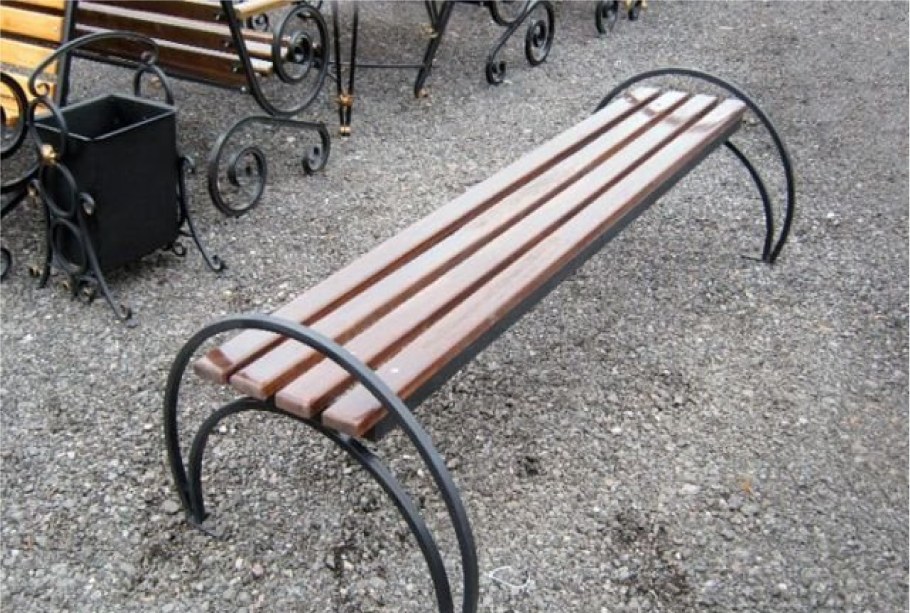 Лавочка Парковая профильной трубы