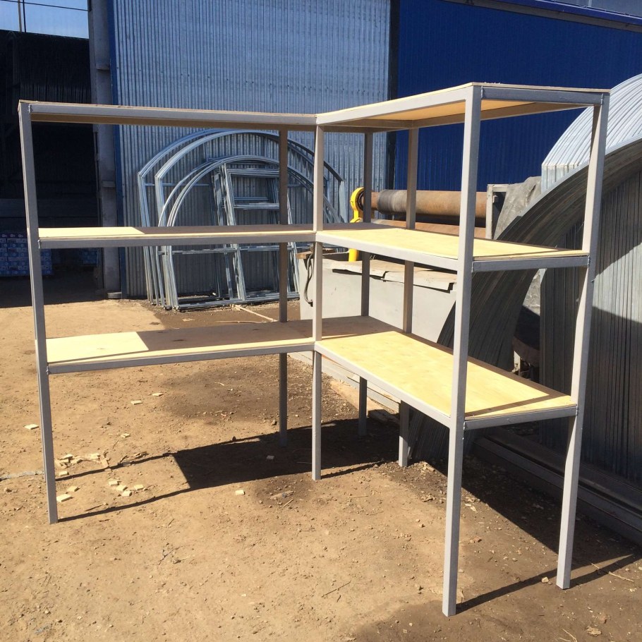 Стеллаж металлический из профильной трубы 20/40