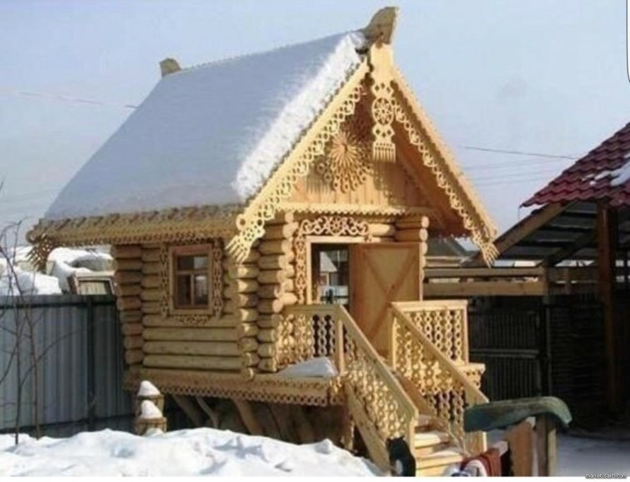 Резные наличники для бани