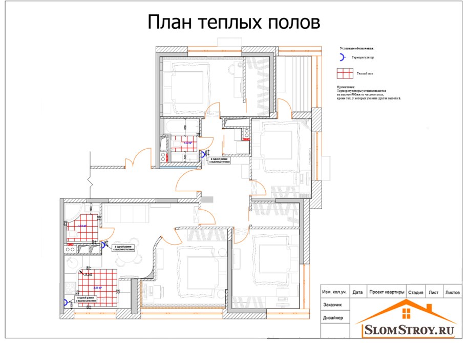 Дизайнпроект квартиры рабочие чертежи