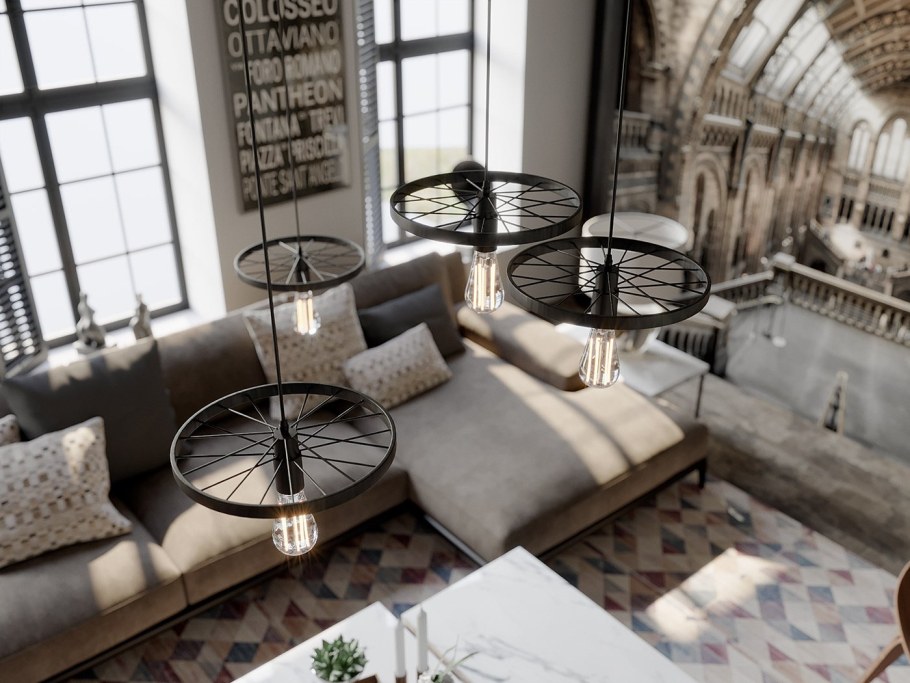 Интересный ракурс интерьера