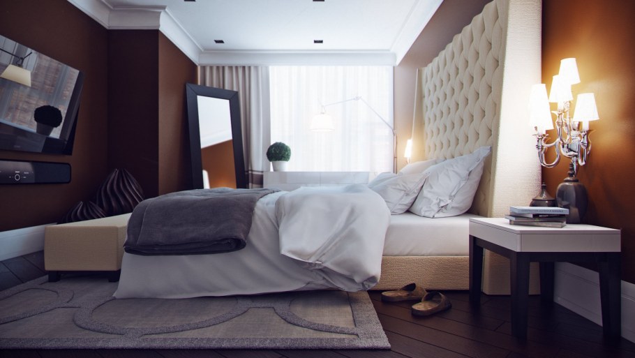 Интерьер комнаты с ракурсов