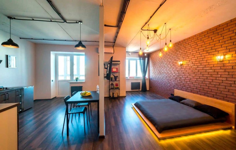 Малогабаритка в стиле лофт