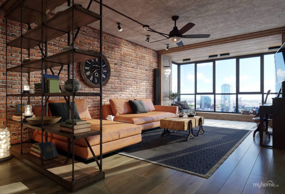 Квартира в стиле лофт