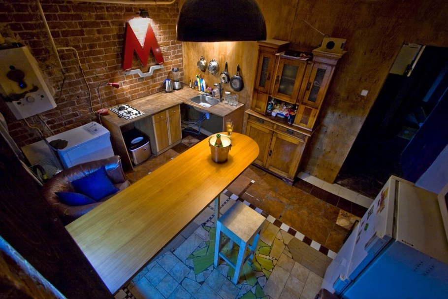 Спальня гостиная лофт