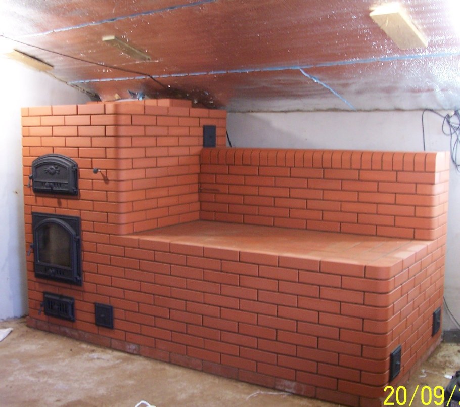Печь отопительная кирпича шведка
