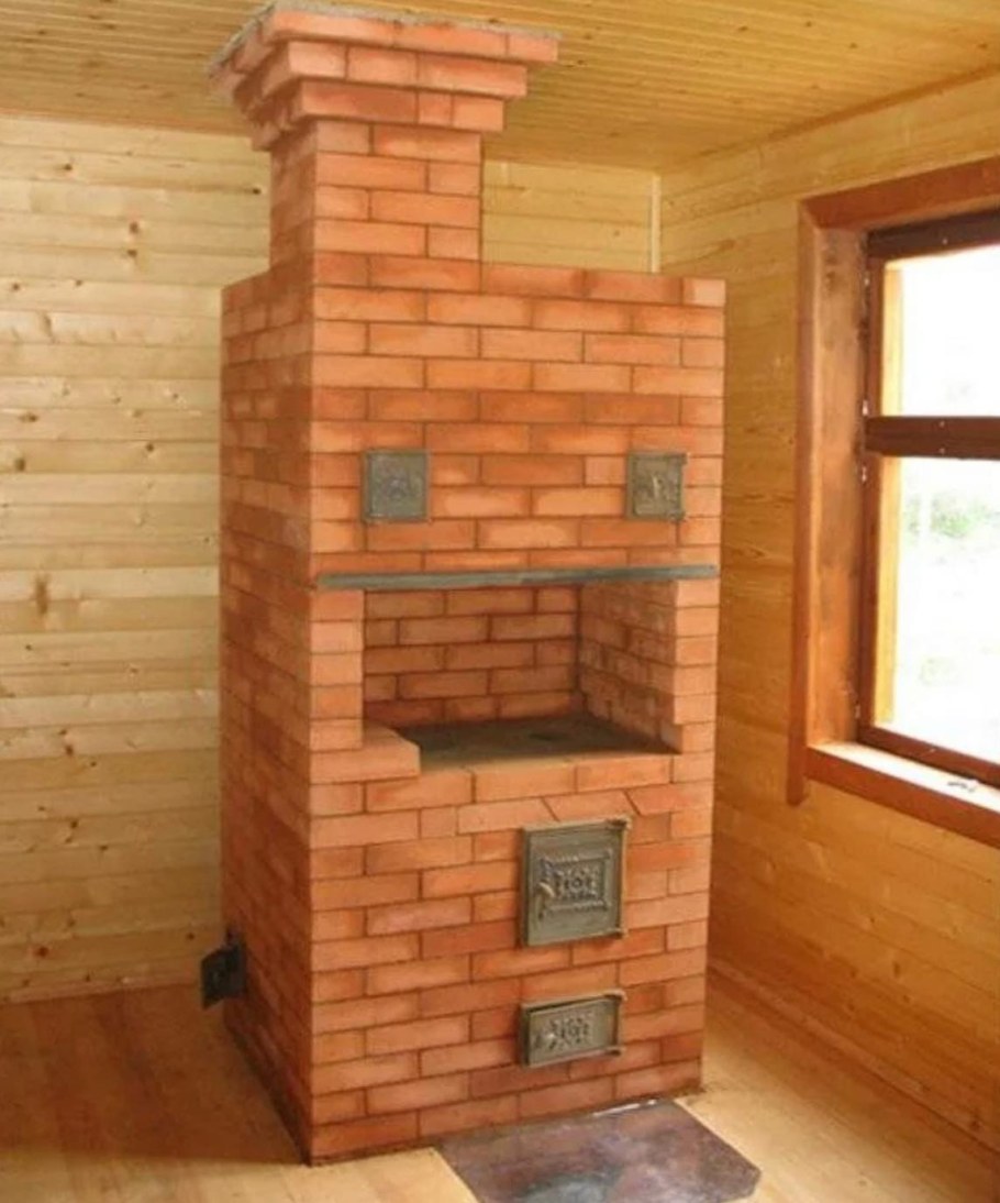 Печь голландка шведка с лежанкой