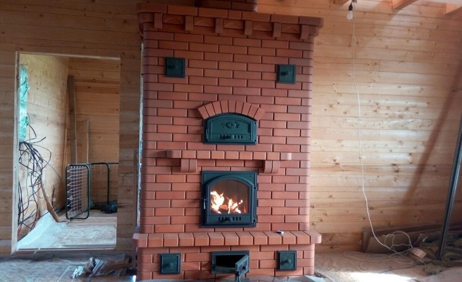 Отопительно-варочная печь шведка порядовка