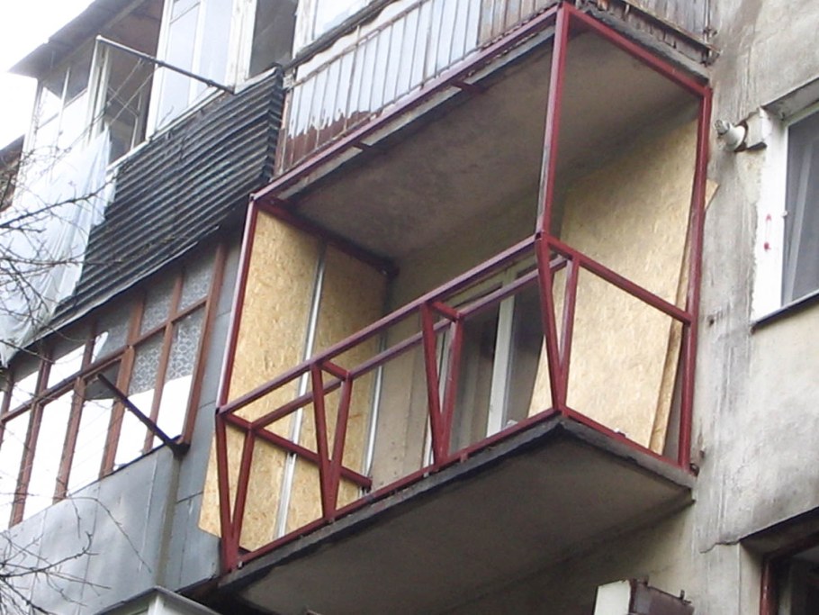 Схема монтажа балконного остекления