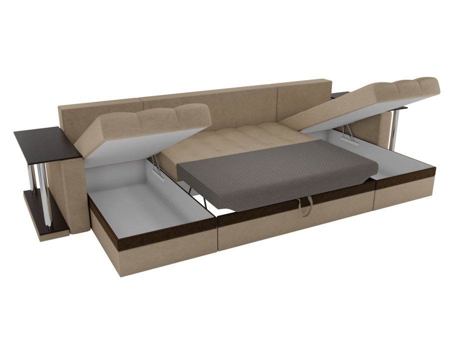 Диван Атлант экокожа черный