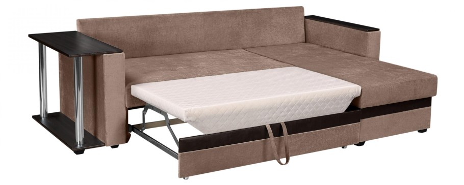 Диван угловой Атланта эко беж со столом Дельфин