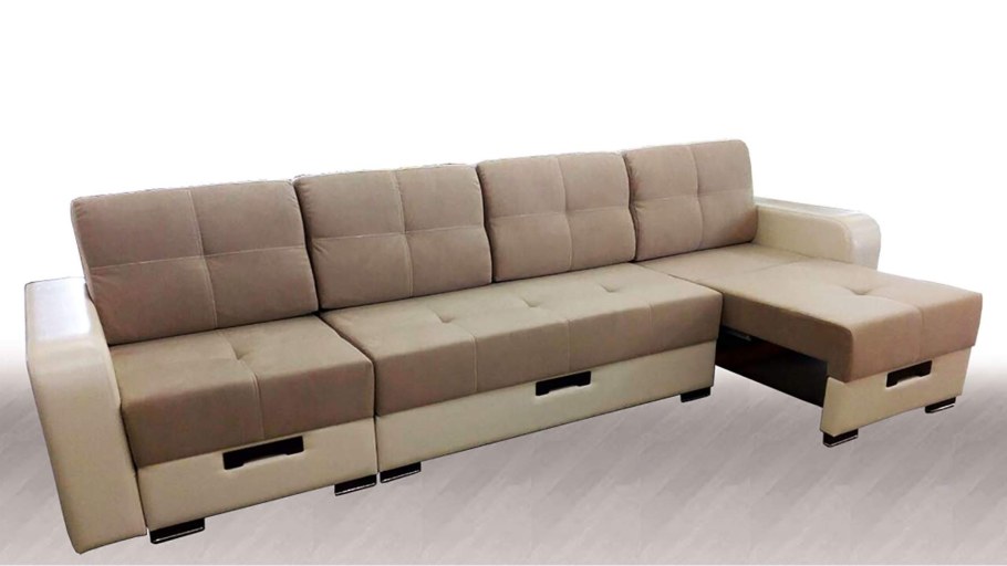 Диван модуль Камила с выдвижными оттоманками