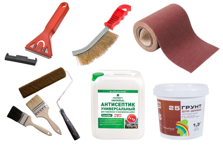 Инструменты для окрашивания дерева