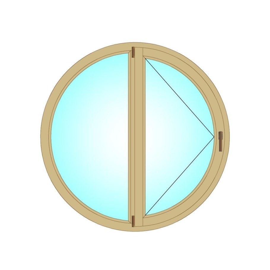 Пластиковые окна круглой формы