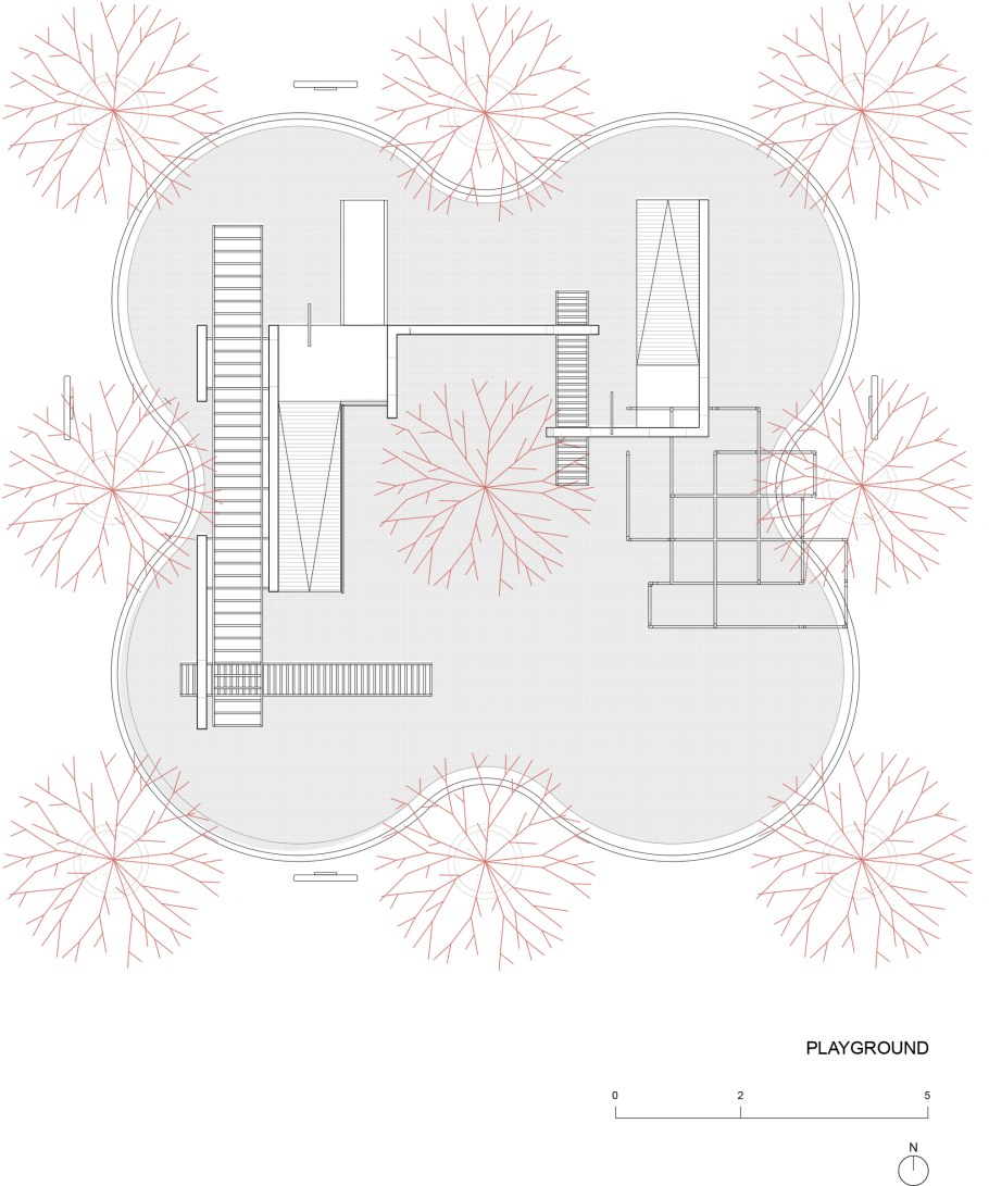 Детская площадка планировка чертеж