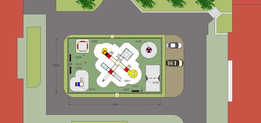 План озеленения парка