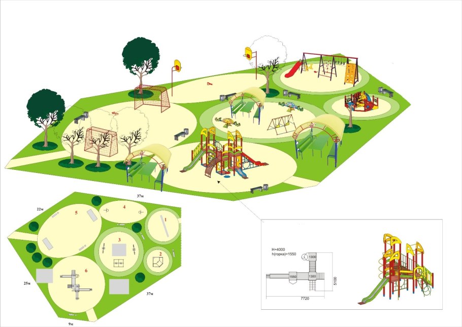 Планировка участка детского сада