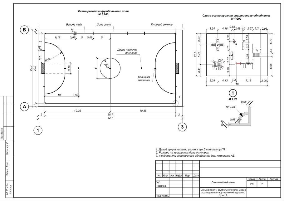 Детские площадки генплан