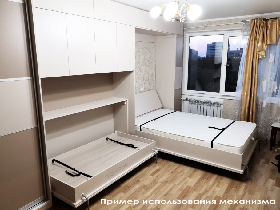 Шкаф-кровать диван трансформер TRANSMEB блюз