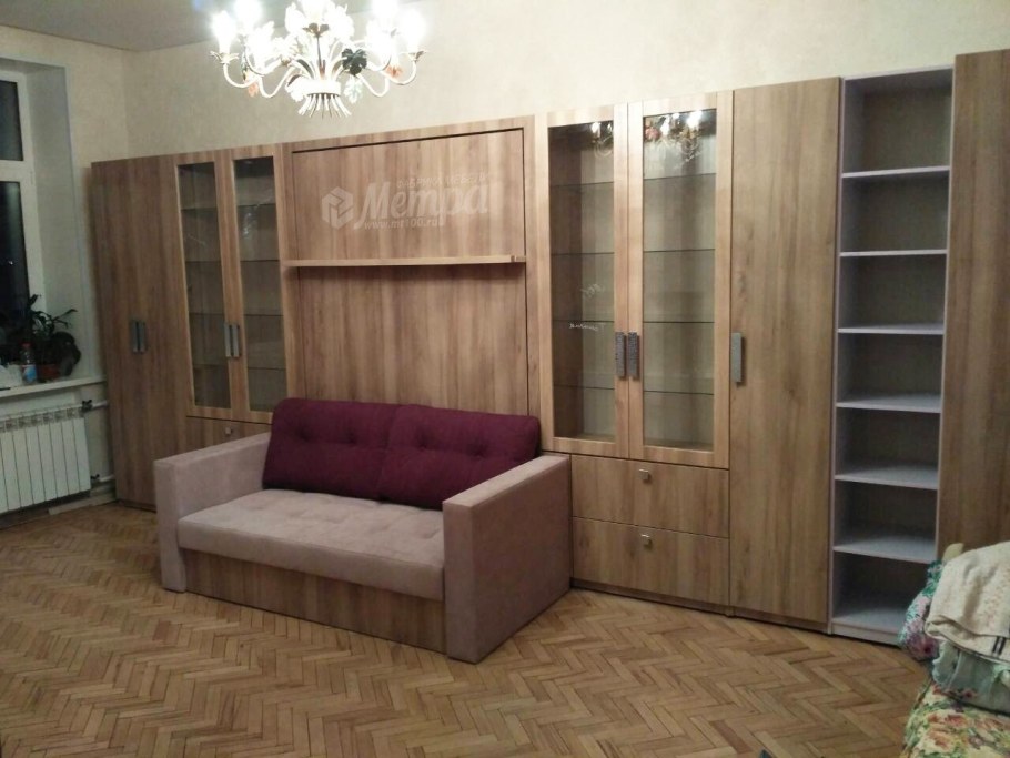 Шкаф-диван-кровать трансформер Мебелионика