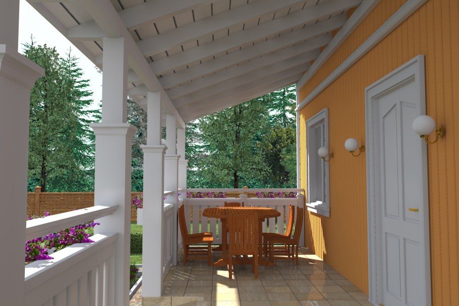 Отделка веранды