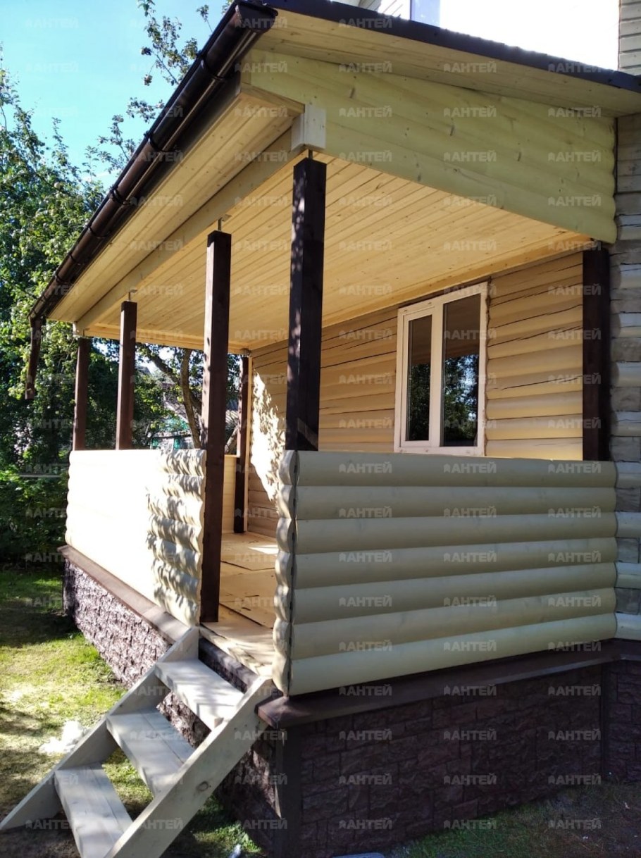 Отделка веранды сайдингом