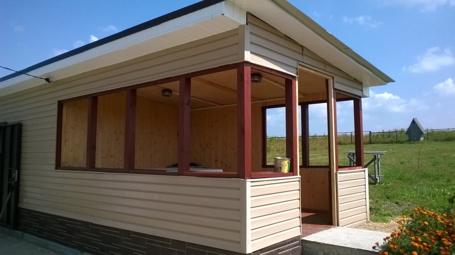 Беседка из сайдинга