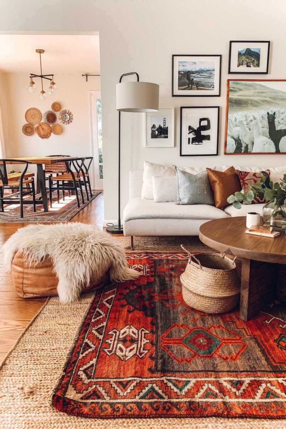 Гостиная в стиле бохо