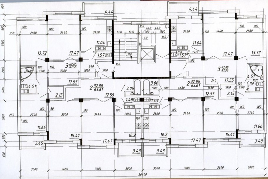 Монолитно-каркасный дом план