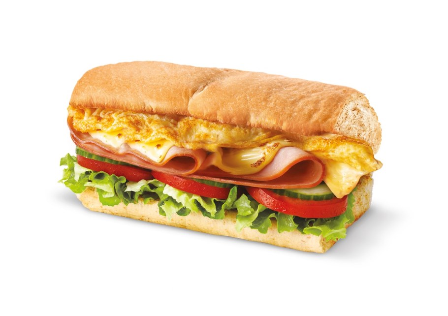 Сабвей сэндвич с омлетом