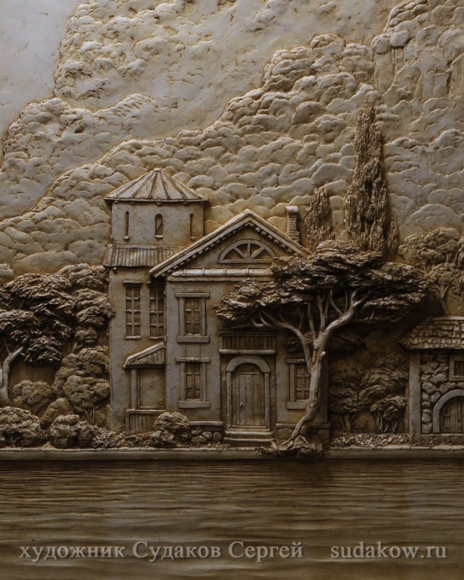 Судаков Сергей барельеф роспись