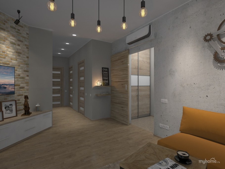 Стиль лофт в новостройке