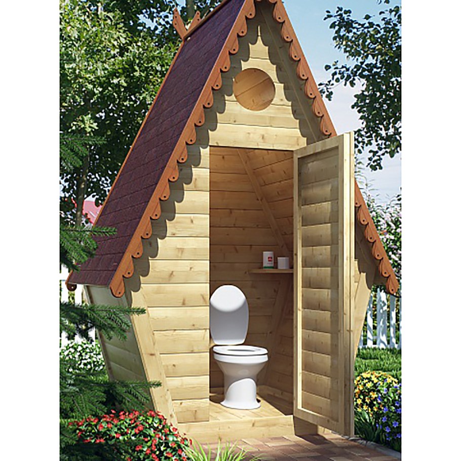 Унитаз "дачный" белый МС Керамин