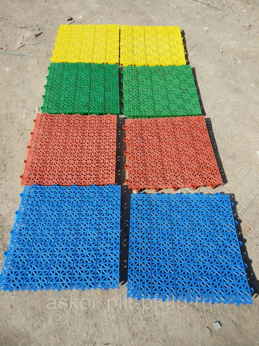 Плитка Садовая (300*300мм) терракот (4шт) (КЗП)