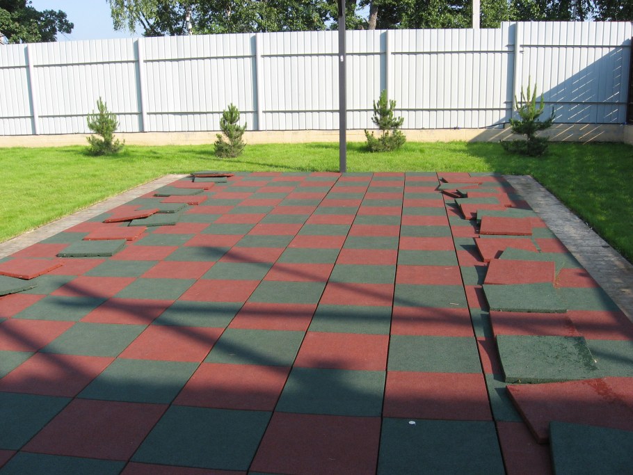 Плитка резиновая 500х500х40