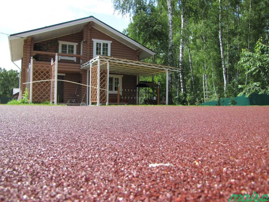 Резиновая крошка покрытие для двора
