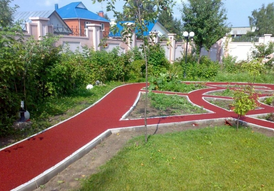 Резиновые дорожки для дачи