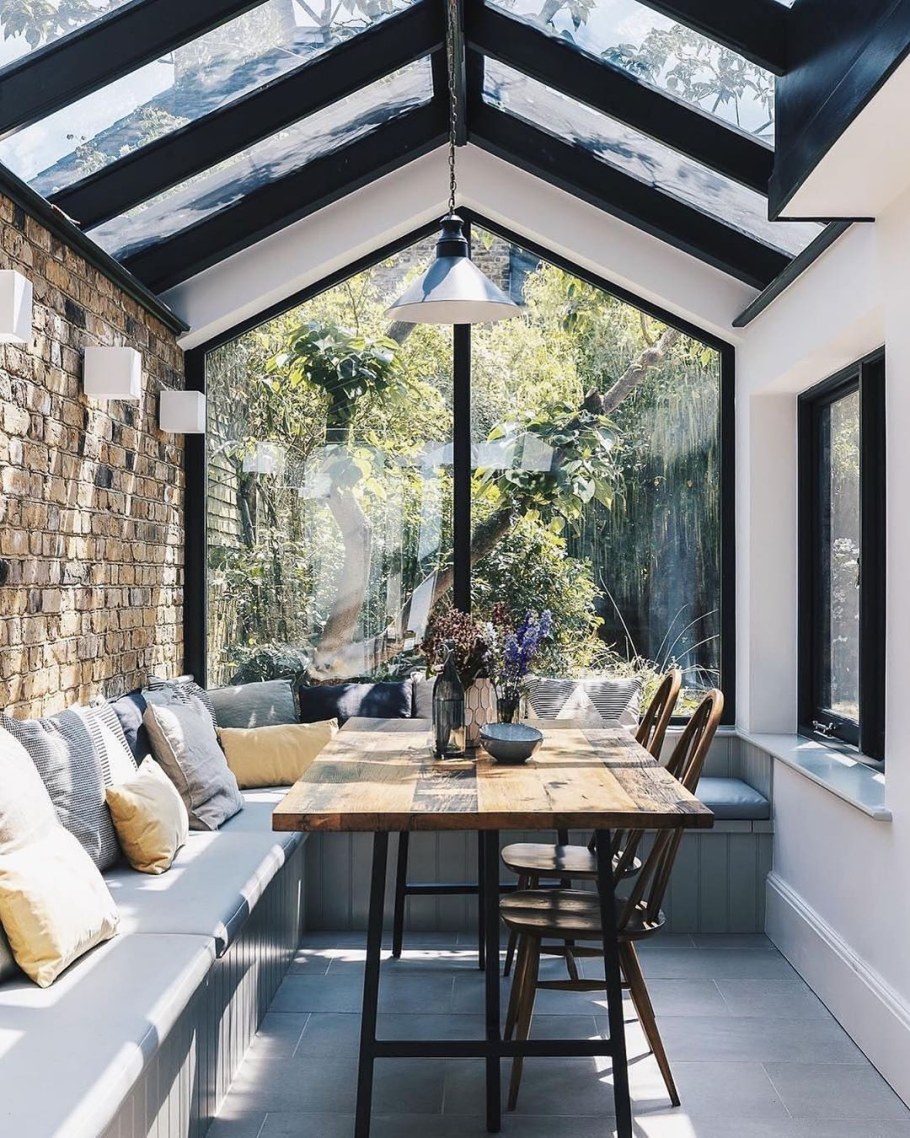 Зона барбекю в современном стиле