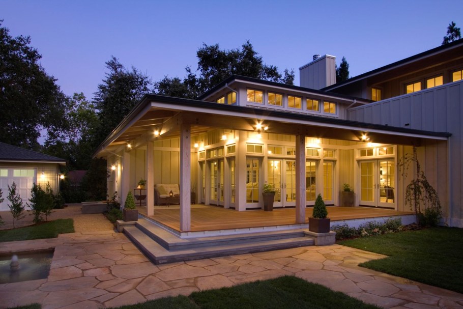 Освещение веранды в частном доме
