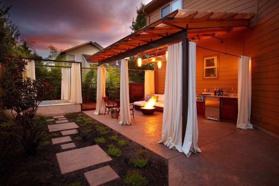 Освещение на закрытой веранде