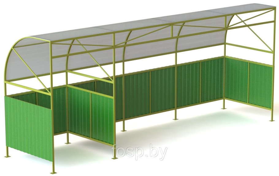 Контейнерная площадка для ТБО премиум 6000х2300
