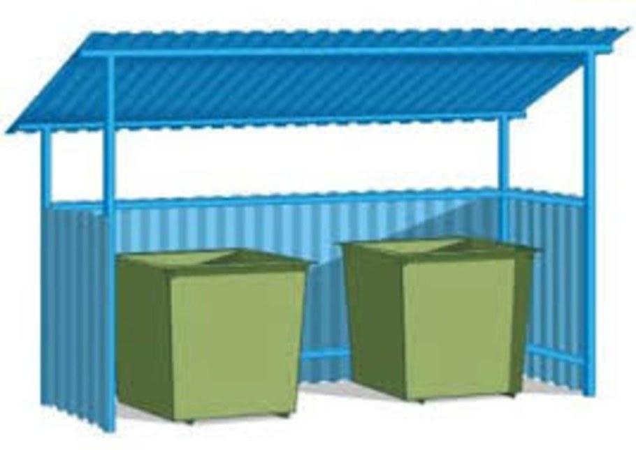 Контейнер для ТБО 0.75 м3 чертеж